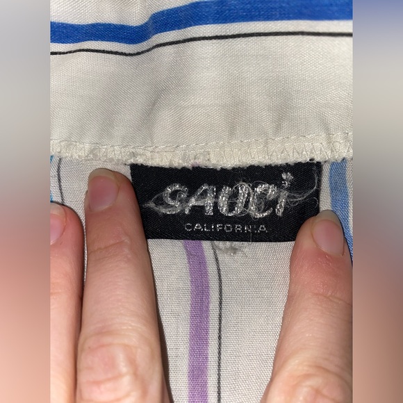 Sauci 80’s Tie Crop Top - Picture 6 of 6